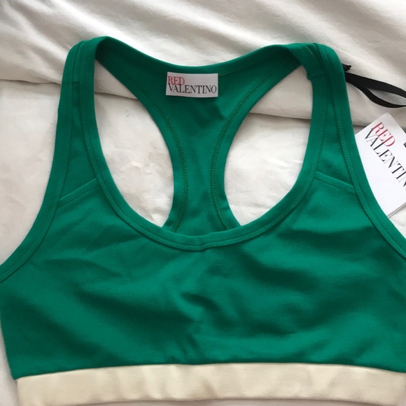 Red Valentino Jersey Sports Bra Top - Picture 4 of 8